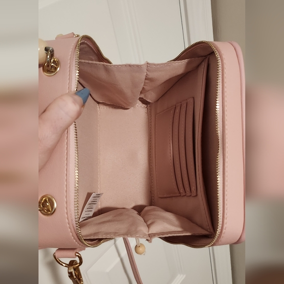 Martha Stewart Women's Crossbody Bag Pink/White 7.25" X 6.75" X 3.25" - Picture 10 of 12